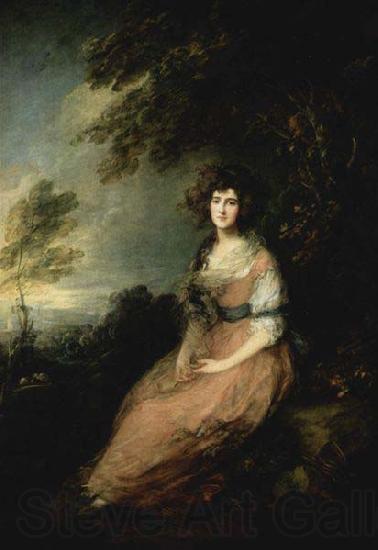 Thomas Gainsborough Mrs. Richard B. Sheridan France oil painting art